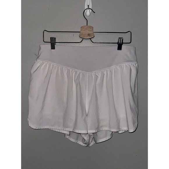 Offline by Aerie Womens Sz Xlg Off White Real Me Crossover Flowy Shorts Skort - Picture 1 of 3